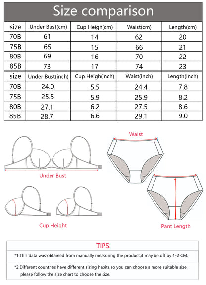 Set di biancheria intima sexy con fiori ricamati da donna con cerchio in acciaio raccolto push up comodo set di reggiseno aderente J0124