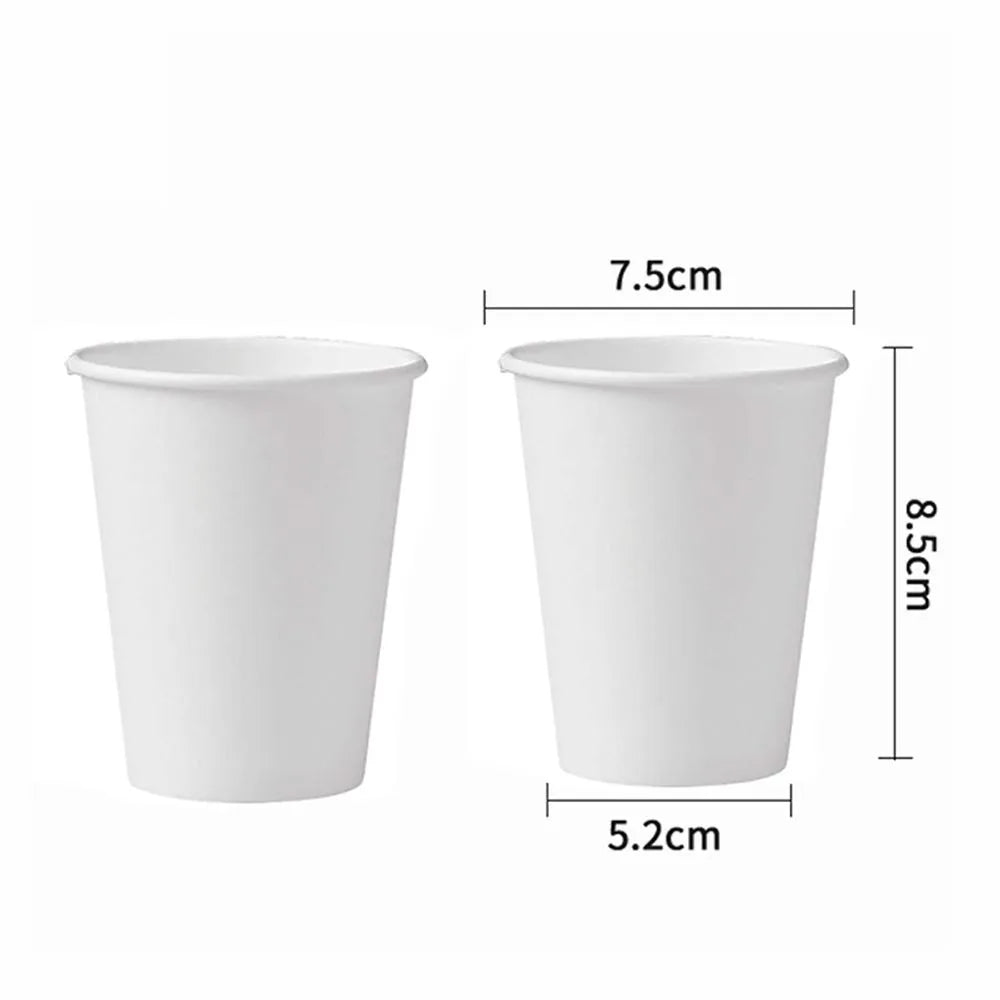 10-200 bicchieri di carta usa e getta in tinta unita, tazze da caffè, bicchieri per bevande, per compleanni, matrimoni, picnic, viaggi, feste, articoli per la tavola