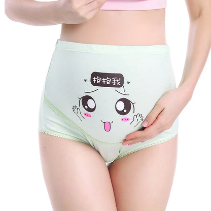 Mutandine di cotone per la biancheria intima di maternità incinta Mutandine vestiti per le donne incinte Slip di gravidanza Intimo di maternità a vita alta