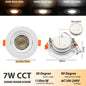 4-20 pezzi 3 CCT LED plafoniera 3000K 4000K 6500K pieghevole da incasso per la casa camera da letto bagno soggiorno illuminazione Lamparas Led
