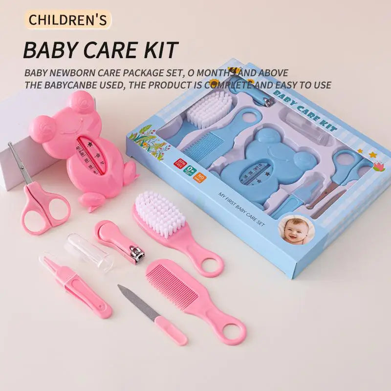 Set di 13 Pezzi per la Cura del Bambino, Kit Portatile per Toelettatura e Cura delle Unghie