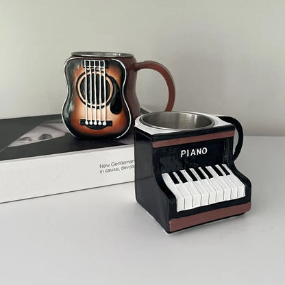 Nuovo unico strumento musicale tazza da caffè creativo 3D sassofono violino tazza nuove tazze tazza di latte regalo di fascia alta ornamenti per il desktop