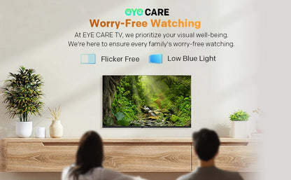 Coocaa Smart TV QLED da 32" – Google Cast integrato, 60Hz, HDR10 e HLG, Dolby Audio, Qyocare 5.0 Anti Luce Blu, senza sfarfallio, 2 porte HDMI e 2 porte USB, luminosità di 200 cd/m²