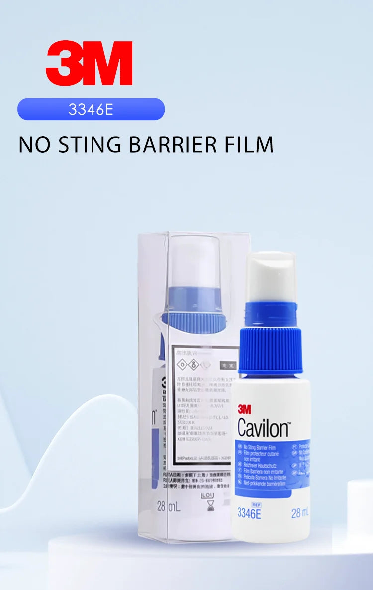3M Cavilon 3346E 28ML Spray Barriera Cutanea Senza Alcool, Non Irritante, per la Cura del Nastro per Medicazioni Ostomiche