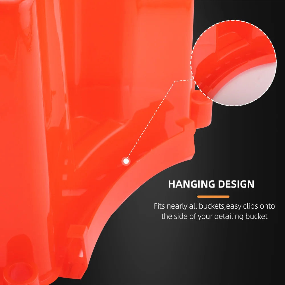 SPTA Universal Bucket Organizer Car Detailing lavaggio Tool Storage Kit barile appeso esterno