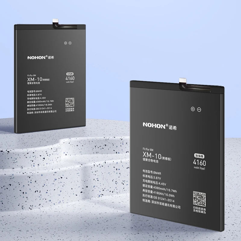 NOHON Batteria Per Xiaomi Mi 10 9 8 11T Pro 10T 11 Lite 12 12S 12X 13 6 5 MAX MIX 4 3 2 2S BM4R BM53 BM55 BM58 BM59 BP42 Batteria