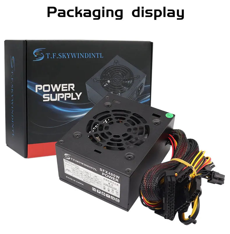 Alimentatore per PC SFX da 400 W Alimentatore da gioco per PC desktop da 400 W SFX400 Piccolo alimentatore 110 V 220 V adatto per computer