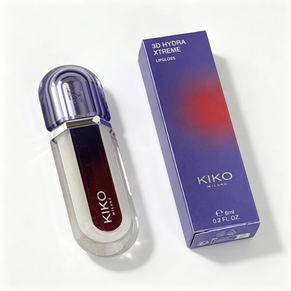 Nuovo KIKO Milano 3D Hydra Xtreme Lip Gloss Edizione Limitata Lucidalabbra Effetto Volumizzante e Lucido a Specchio Labbra Effetto Vetro Idratante Non Appiccicoso Lunga Durata Dua