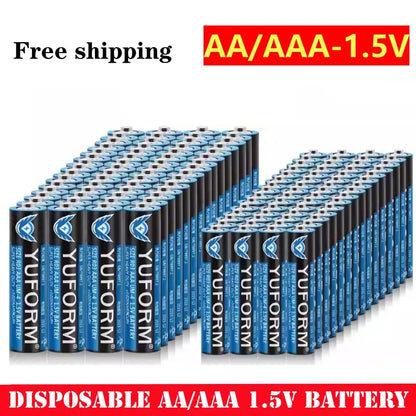 Batteria AA 1.5V AAA Alcalina Usa e Getta per Giocattoli con Luce LED, Mp3, Fotocamera, Flash, Rasoio, Lettore CD, Mouse Wireless