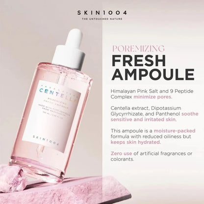 Skin1004 madagascar centella poremizing fresh ampoule | With centella asiatica extract and himalayan pink salt