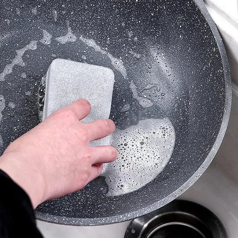 Spugne per pulizia magiche a tre strati Spugne riutilizzabili per pentole per lavare i piatti Spugne per cucina domestica Salviette per spazzole Strumenti puliti