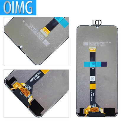 Display LCD da 6,74" per OPPO Realme C53 con parti di ricambio del pannello touch RMX3760 dello schermo del telaio