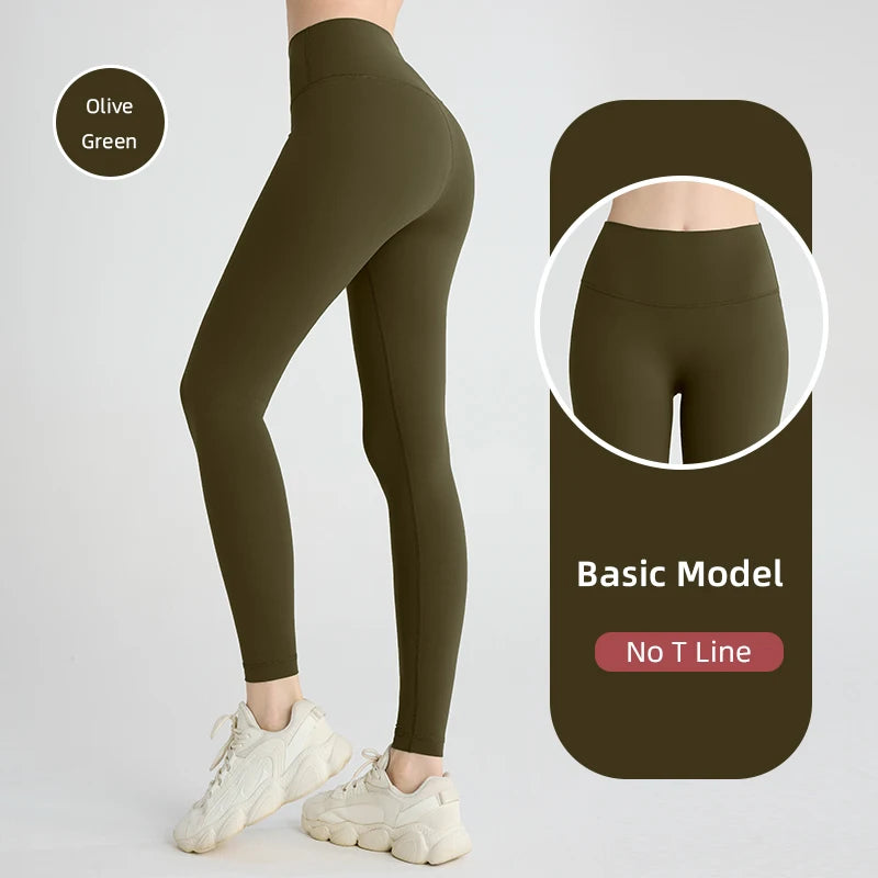 2024 Vendita calda Fitness Allungamenti Leggings femminili a figura intera Pantaloni da corsa Pantaloni da yoga comodi e aderenti Legging da allenamento