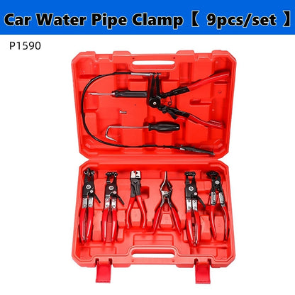 Pinze per fascette stringitubo, set di pinze per fascette stringitubo a lungo portata per filo, set di tubi flessibili per olio combustibile, acqua, strumenti automatici, riscaldatore per radiatore refrigerante e tubo dell'ac
