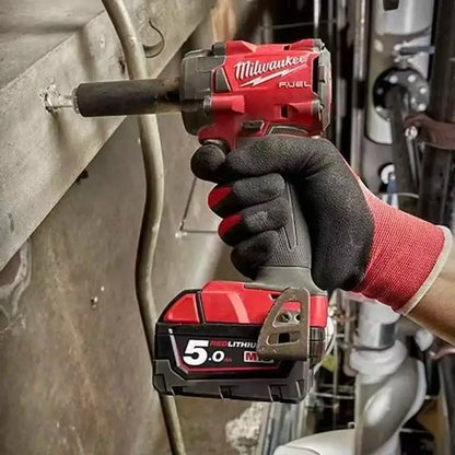 M18 Milwaukee 1/2' FUEL Avvitatore a impulsi brushless senza fili 600N.m 3500RPM con 3 luci LED, chiave dinamometrica compatta, utensile elettrico