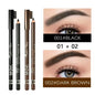 Matita per Sopracciglia Professionale a Doppia Punta con Pennello, Impermeabile, Resistente alle Macchie, Colore Naturale, Facile da Applicare, Eyeliner per Donne, Penna per il Trucco delle Sopracciglia