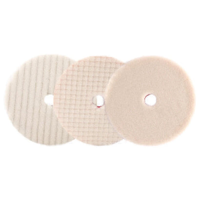 (Vendita singola) SPTA 1PC 3"(80mm)/5"(125mm)/6"(150mm) Tampone di lana giapponese per lucidatura per lucidatrice per auto Dettagli rimozione graffi