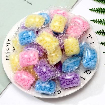 50PCS Lavanderia Fragranza Perline Granello Solubile in Acqua Ammorbidente Cialde Lavanderia Profumo Booster Aroma Aumentare I Vestiti Aromaterapia