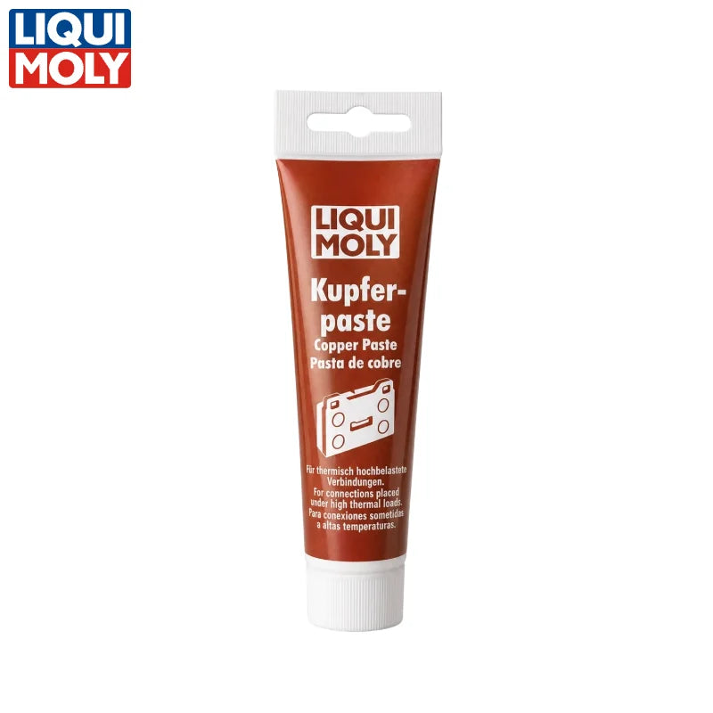 LIQUI MOLY 3080 Pasta di Rame 100g, Grasso Lubrificante Antiaderente ad Alta Temperatura per Bulloni di Scarico, Filettature di Candele, Parti del Freno