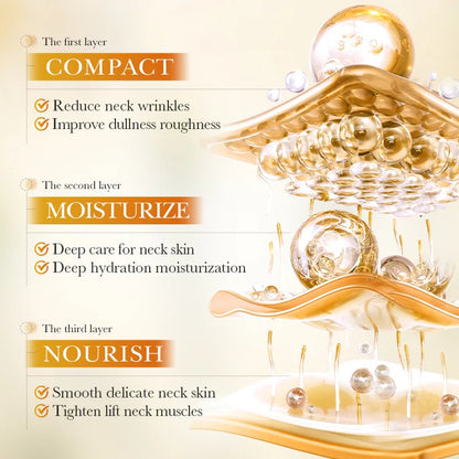 BIOAQUA Crema Collo al Riso Puro con Polipeptidi di Riso Rassodante, Lifting e Idratante, Migliora la Pelle Opaca e Ruvida, Riduce le Linee Sottili, Cura del Collo
