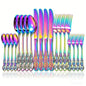 Set di posate da 20 pezzi in acciaio inossidabile color oro rosa, coltello, forchetta, cucchiaio, posate da tavola, stoviglie da cucina