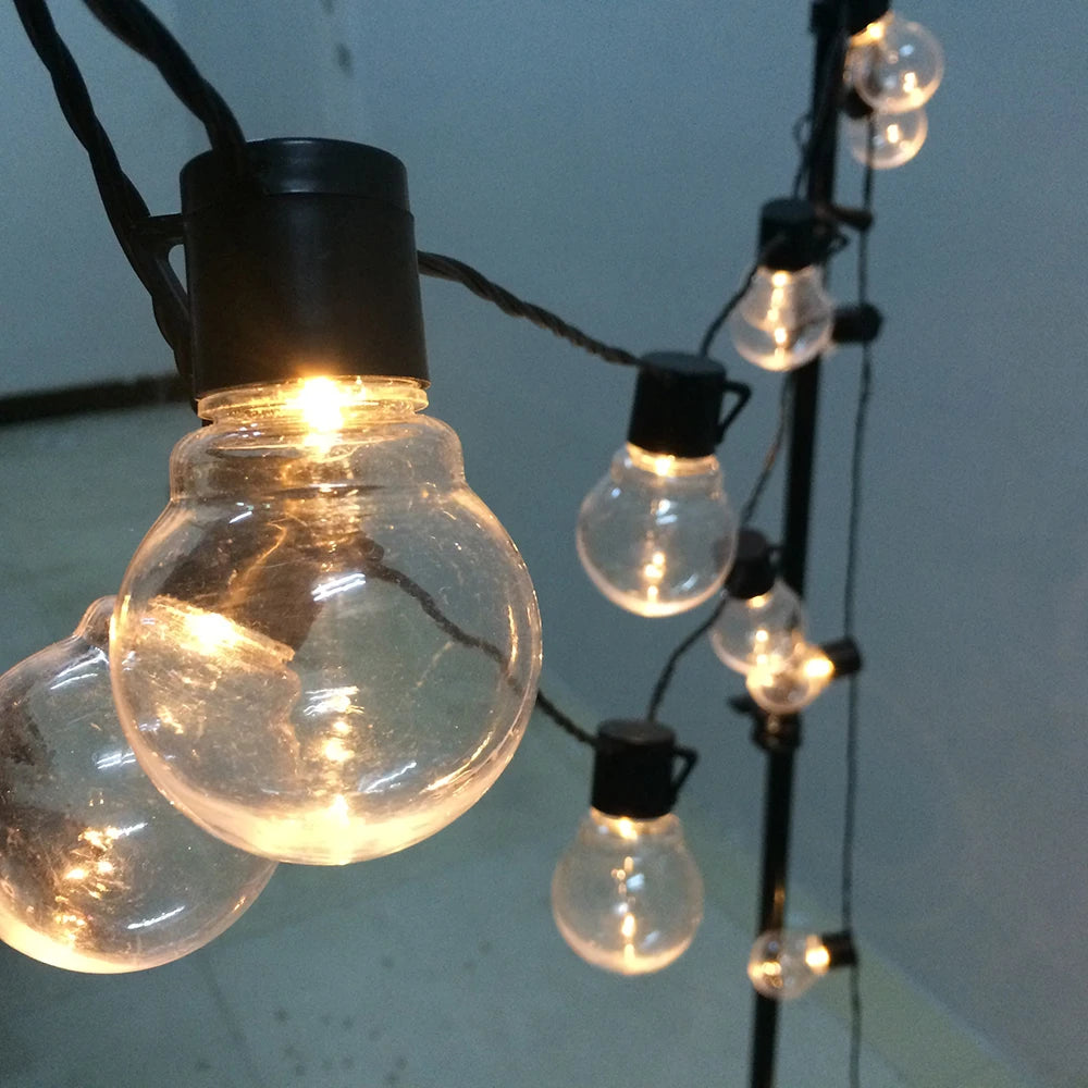 Lampada da fata per esterni a LED con corda a LED, per strada, per Natale, giardino, campeggio, terrazza, decorazione per feste