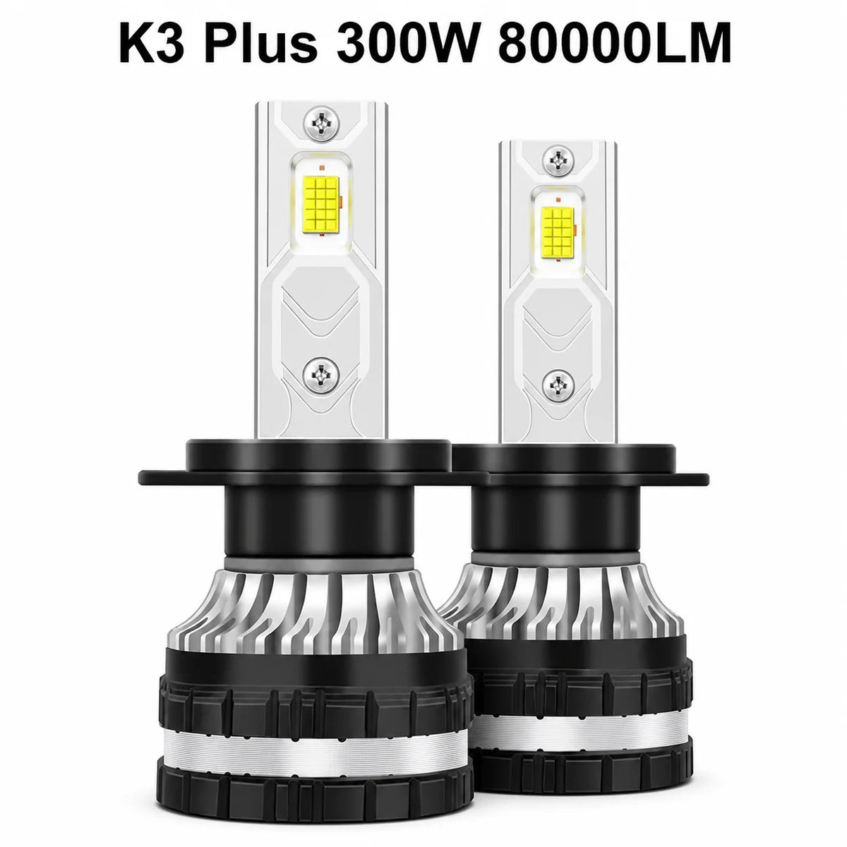 YHKOMS 300W 80000LM Faro Auto H4 H7 H1 LED H8 H9 H11 9005 9006 9012 4300K 5000K 6500K 8000K Luce Fendinebbia Auto 12V Lampadina LED