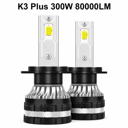 YHKOMS 300W 80000LM Faro Auto H4 H7 H1 LED H8 H9 H11 9005 9006 9012 4300K 5000K 6500K 8000K Luce Fendinebbia Auto 12V Lampadina LED