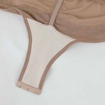Body modellante per il corpo con controllo della pancia a vita incrociata per le donne Controllo completo del corpo con scollo a V Slip traspiranti in rete Intimo Sollevatore di testa