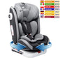 Seggiolino Auto per Bambini AP01 ECE ISOFIX KL005 con Rotazione a 360 Gradi °   Cintura Girevole a 5 Punti 9-36kg 0-12 Anni