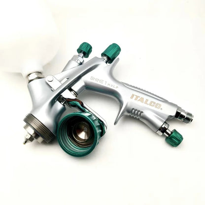 Pistola a spruzzo per vernice originale HVLP SHINE 1 Vernice a base d'acqua 1,3 mm ITALCO Pistole per vernice spray di alta qualità per aerografo per automobili