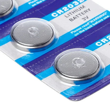 Pila a bottone al litio 3V CR2032 BR2032 DL2032 ECR2032 Batterie agli ioni di litio per orologio elettronico LED Light Toy Remote 5 pezzi