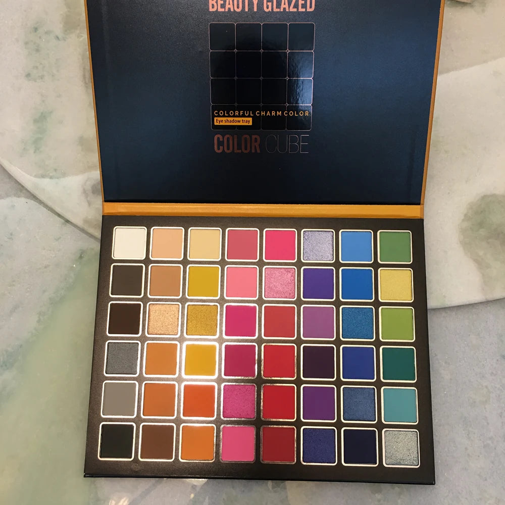 Piatto ombretto per trucco scenico, europeo e americano, eccitato, 48 colori