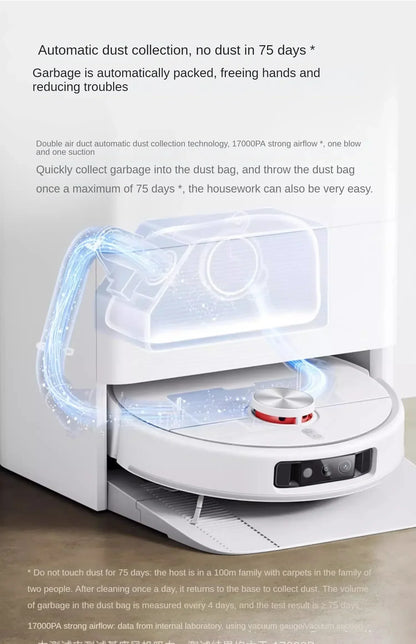 Nuovo robot aspirapolvere Xiaomi Mijia M30 Pro, potente e multifunzione, con funzione di taglio dei capelli integrata e sistema anti-groviglio.