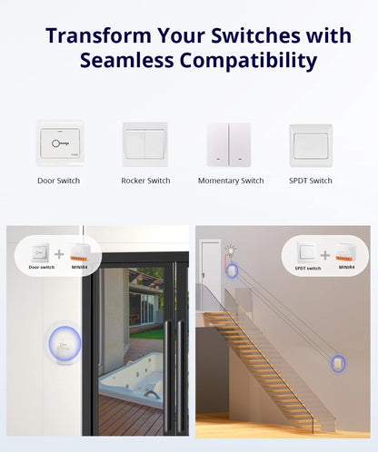 Sonoff Mini R4 Extreme Sonoff Minir4 Wifi Smart Switch Mini Sonoff R4 Telecomando a 2 vie Relè di staccare Smart Home Modlue