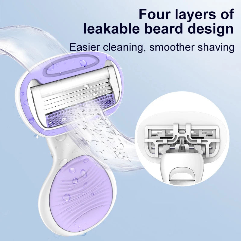 Mini portatile piccolo guscio epilatore coltello da barba depilazione rasoio da donna