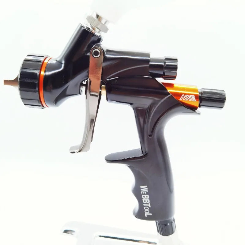 Pistola a spruzzo NVE pistola a spruzzo ad aria con ugello in acciaio inossidabile da 1.3mm per vernice a spruzzo per auto pistola a spruzzo con vernice a base d'acqua aerografo