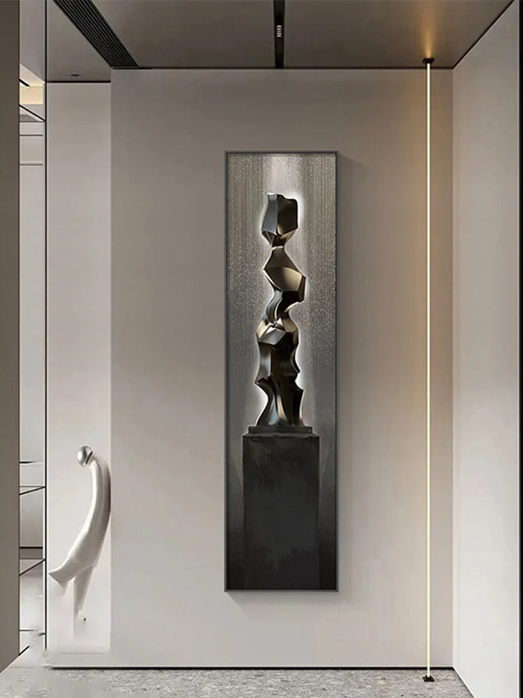 Lampada da Parete a LED Moderna di Lusso, Decorazione per Ingresso, Quadro Sottile da Parete, Lampada da Corridoio di Alta Gamma