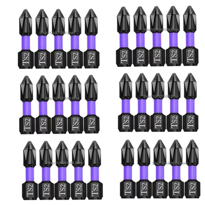 5-60PCS PH2 Set di punte per avvitatore a percussione Set di cacciaviti a croce magnetici Set di punte per trapano a percussione Vite Cacciavite a croce antiscivolo in acciaio legato