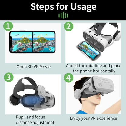 Occhiali per realtà virtuale VR Dispositivi per cuffie 3D Viar Occhiali per casco Lenti Smart per smartphone Telefono Cuffia mobile Realidade