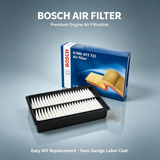 Filtro dell’aria per motore Bosch AF2721, compatibile con Mazda3 BK/BL, Mazda5 CR/CW, Mazda MX-5 Miata NC, Mazdaspeed3, Mazda CX-7 ER [codice originale: LF5013Z40].