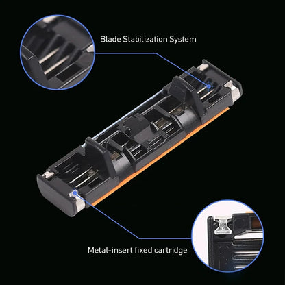 Testine di ricambio per rasoio Gillette Sensor 3, 8 pezzi, lame a 3 strati in acciaio inossidabile nano con striscia lubrificante per Sensor3 Vector3
