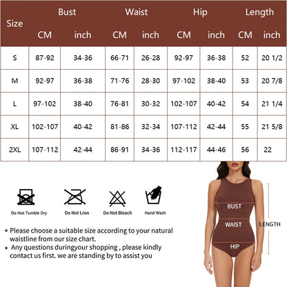 Perizoma Body per donna Tummy Control Shapewear Top Racerback Nuovo Body Modellante Collo alto Tuta Tuta