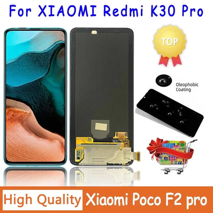 Nuovo Display AMOLED per Xiaomi Redmi K30 Pro, Schermo Touch con Digitalizzatore per Xiaomi Pocophone Poco F2 Pro M2004J11G