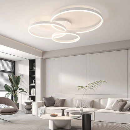 Lampadario a soffitto IRALAN con anello LED e telecomando, luce per soggiorno e tavolo da pranzo, illuminazione in acrilico.