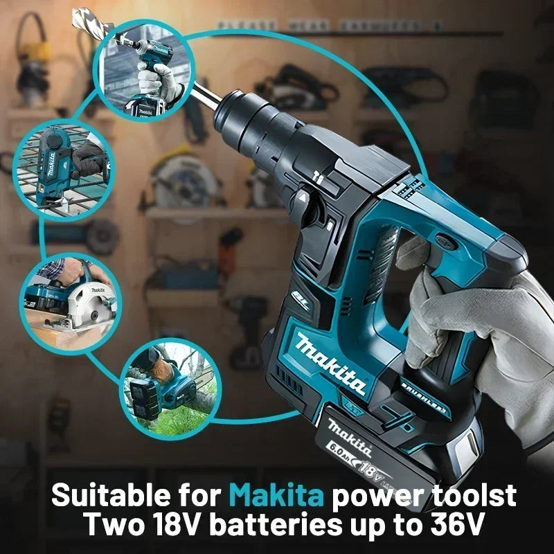 Batteria Makita 18V 6Ah/5Ah/3Ah per Makita BL1840 BL1830B BL1850B BL1850 BL1860 BL1815, Batteria al Litio di Ricambio