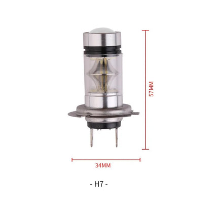 2 pezzi H4 H7 100W LED luci per auto lampadina super luminosa a bassa temperatura faro per auto di marcia diurna guida fendinebbia accessori auto