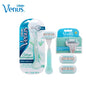 Gillette Venus Rasoio da Donna 5 Strati Lama Lame Liscia Coltello per Depilazione per Donna Aloe Anti-Allergia Depilatore
