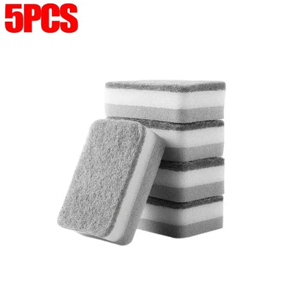 Spugne per pulizia magiche a tre strati Spugne riutilizzabili per pentole per lavare i piatti Spugne per cucina domestica Salviette per spazzole Strumenti puliti