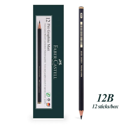 Faber-Castell 8/12pcs Set Matte Sketch Pencil Art Graphite per schizzo Black Lead Writing Drawing matite di grafite forniture